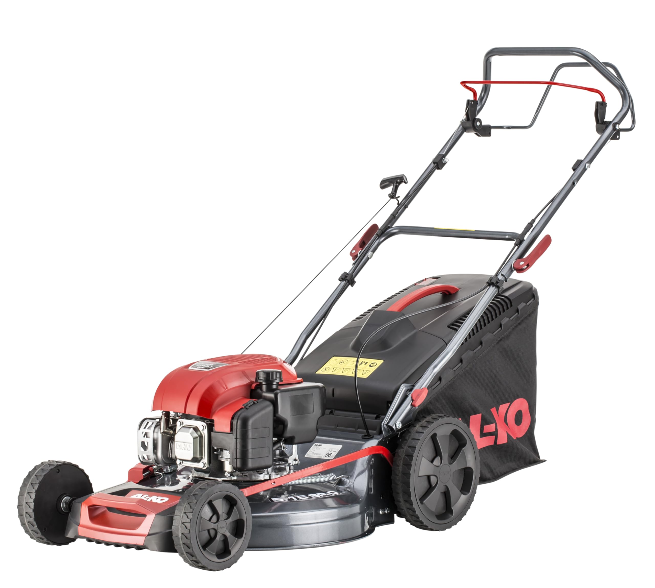 AL-KO Cortacésped de Gasolina Easy 5.16 SP-D, Ancho de Corte 51 cm, Potencia Motor 3.0 KW, tracción de 1 velocidades, función 4INONE, Carcasa de Chapa de Acero, para césped de hasta 1800 m²
