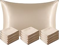 Vista 35 de NTBAY - Fundas de almohada de satén para cabello y piel, fundas de almohada sedosas de lujo con cierre de sobre.