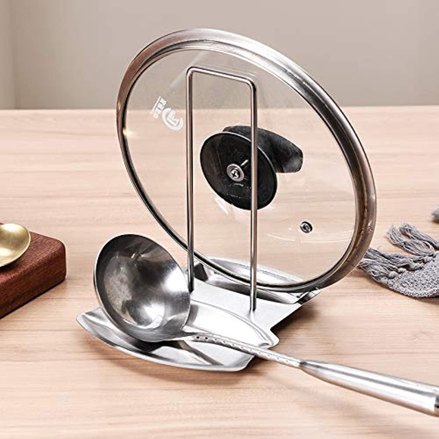 Pot Lid and Spoon Holder