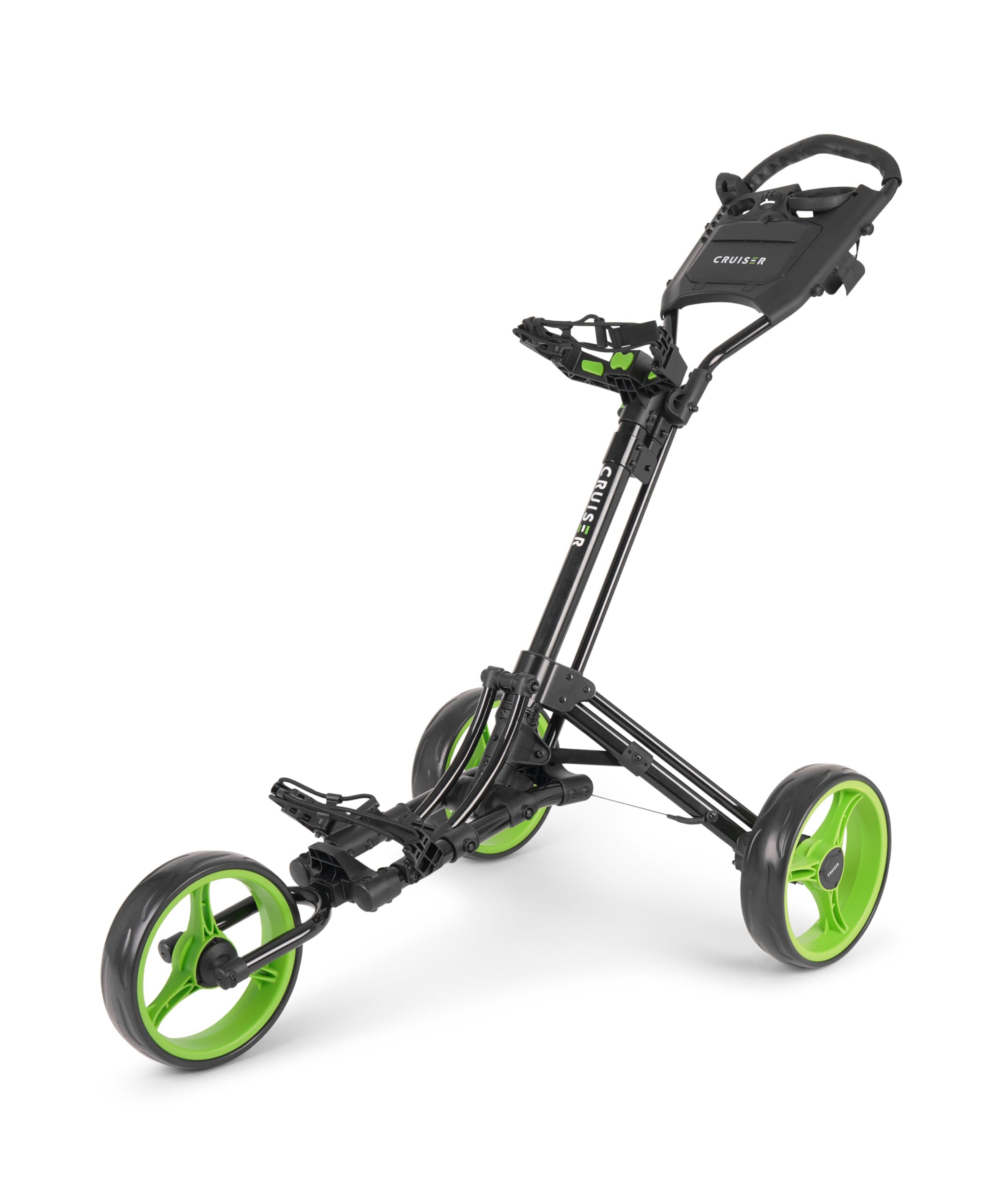 Golf Trolley – 3 Wheel Push Golf Cart with One Button Easy Fold, Quick Folding Design, Sturdy Durable Build | Cruiser Golf CR-6