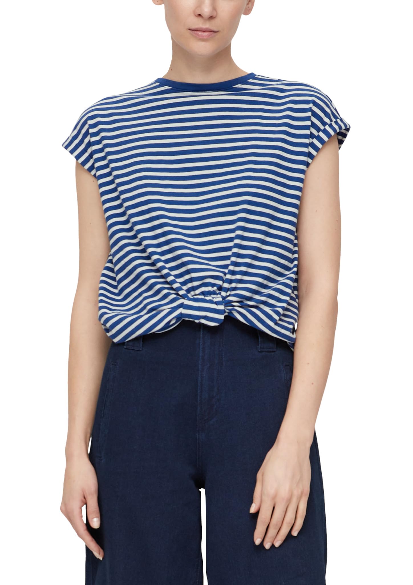 s.Oliver Women's 10.2.11.12.130.2132404 Short-sleeved T-shirt, Blau, 20
