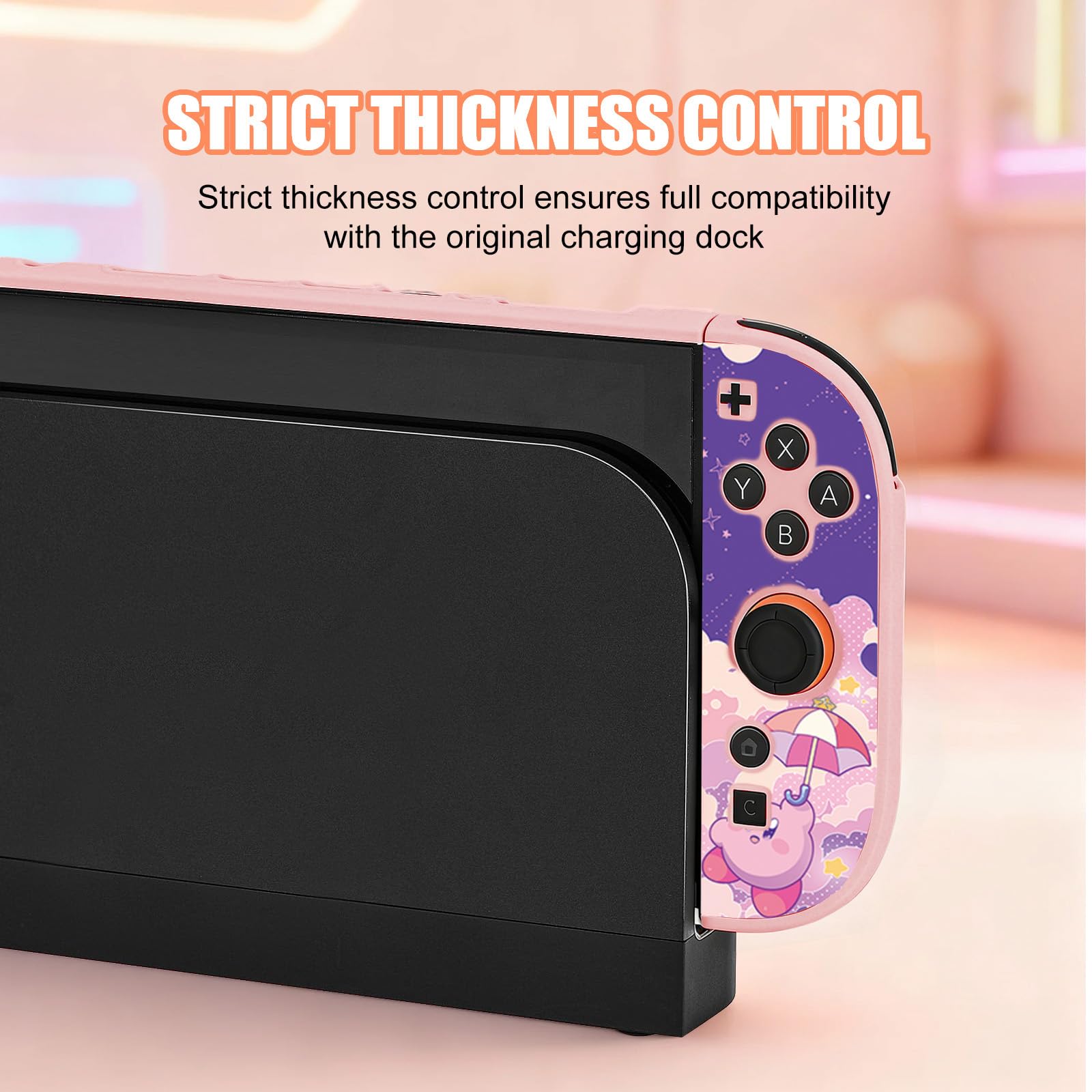 BAYINBROOK Switch 2 (2025) Coque TPU Antichoc Antidérapante Souple, Rechargeable sans Retirer la Coque, Protection Joystick