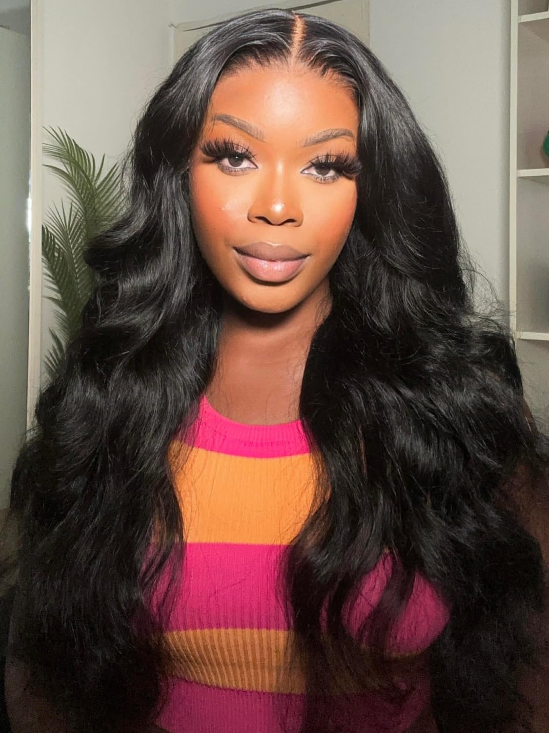 UNICE Pre Everyting Glueless Frontal Wig Body Wave 13X4 HD Pre Cut Lace Front Wigs Human Hair Pre Bleached Invisible Bye Bye Knots Wig Pre Plucked 150% Density 22inch - Image 3