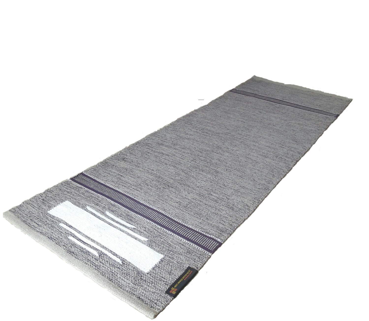 100% COTTON YOGA MAT SUPREME HEAVY QUALITY, SPECIAL SIZE- 70X190 Cm (HANDLOOM PRODUCT - ORGANIC & ECO FRIENDLY) (CAMEL)-image-38