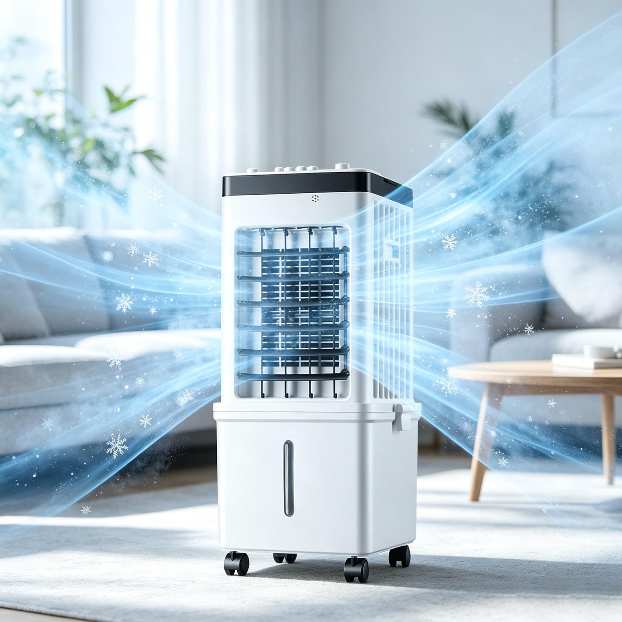 Enfriador de aire de refrigeración rápida y ventilador de agua de 3 velocidades