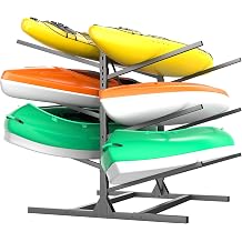 Ultrawall Kayak Storage Rack, Freestanding Kayak Racks for Garage, Adjustable Kayak Stand, Heavy Duty Paddle Board Rack for Kayak, Canoe, Surfboard
