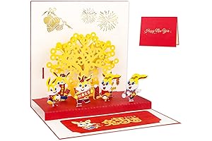 Exquisite Lunar New Year Pop-Up Cards 2023 for Chinese New Year Celebrations
