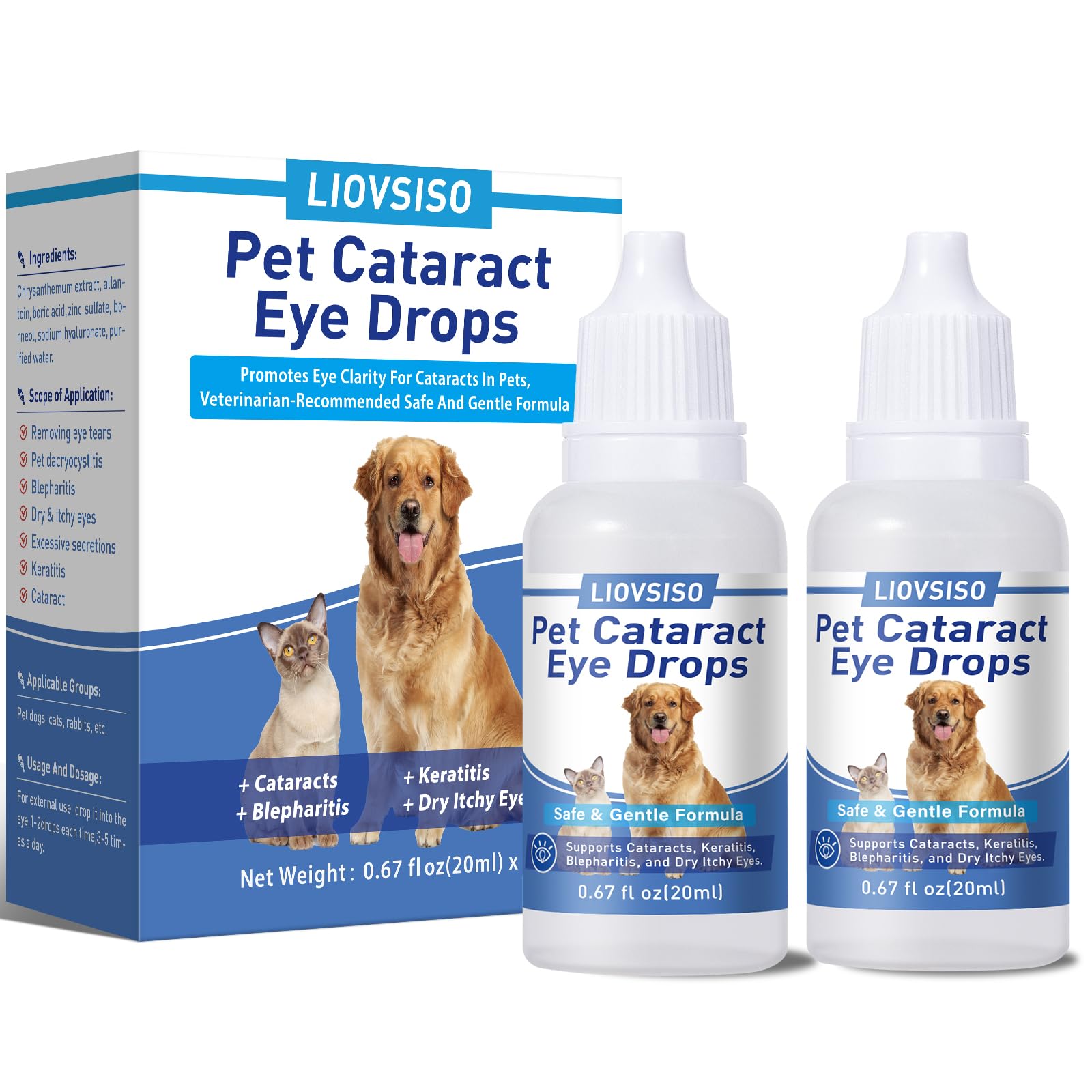 Cataract Drops For Dogs 30 Ml Pet Cataracts Eye Drops Desertcart
