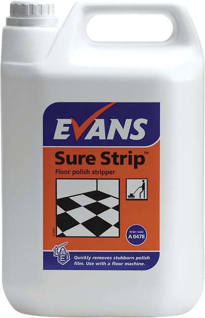 Evans Vanodine Sure Strip High Active Floor Polish Stripper 5ltr