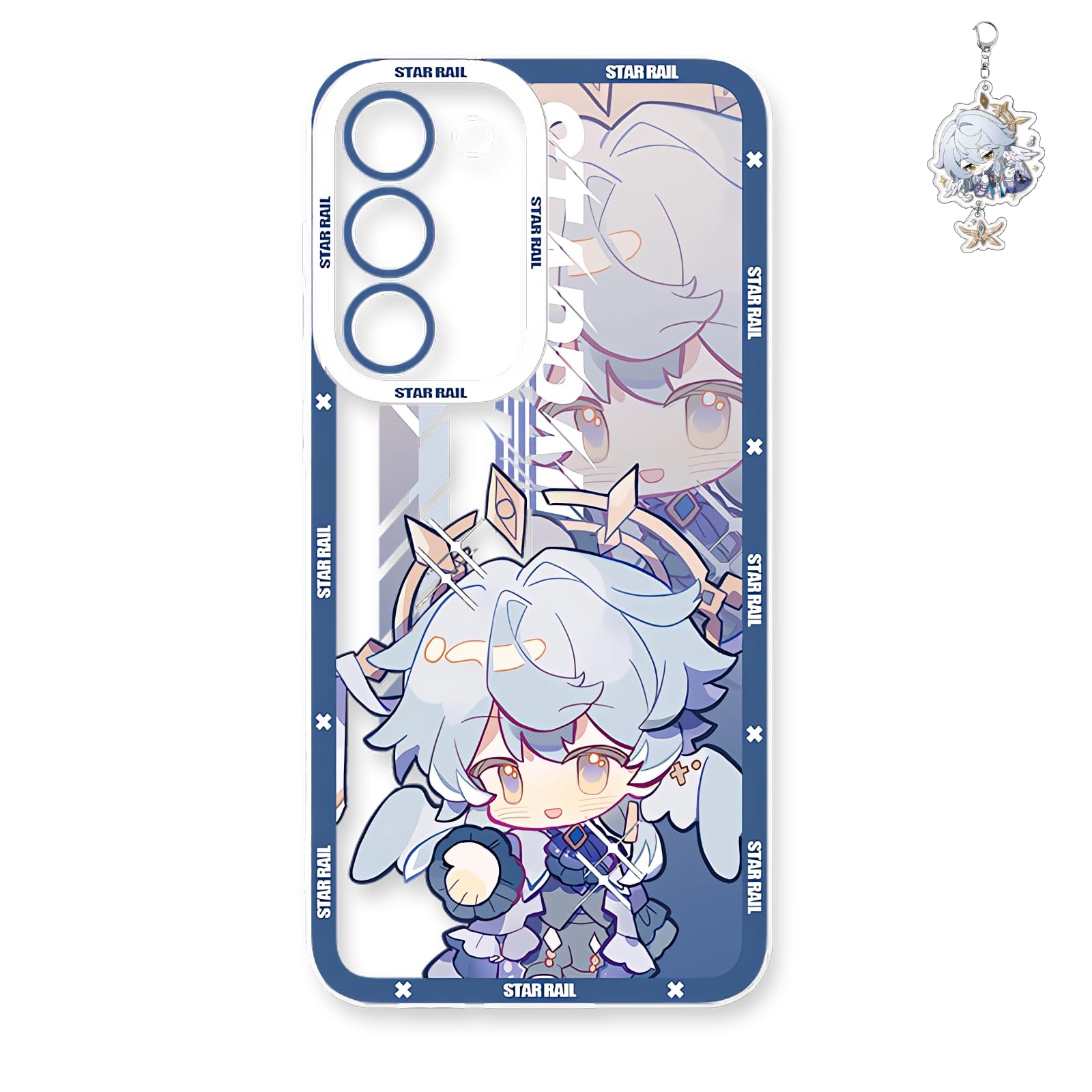 Dalicoter Game Phone Case Anime Sunday Phone Case Multi-Model Compatible with S24/S23/S22/S21/S20 Funny Phone Cover Protective (Galaxy S24 with Free