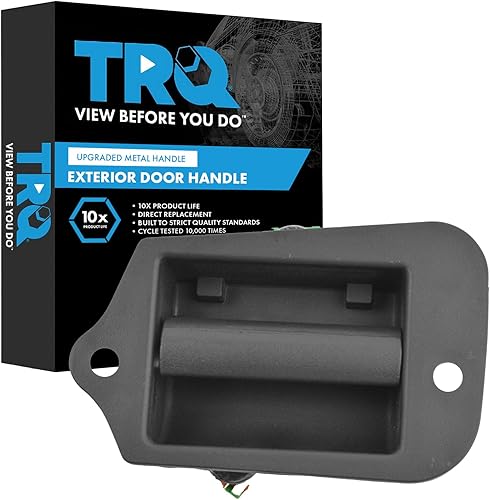 Miniatura 624 de TRQ Manija de puerta exterior texturizada LH del conductor trasero para Chevy GMC Pickup Truck SUV