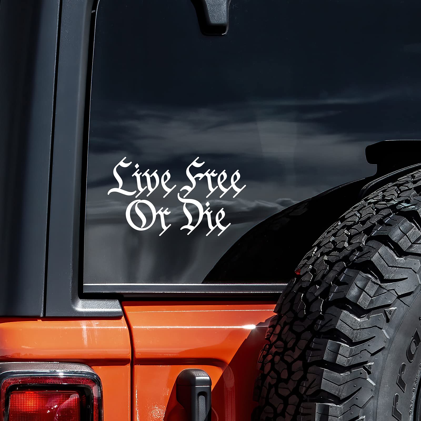 Live Free Or Die Decal Vinyl Sticker Auto Car Truck Wall Laptop | White | 5.5" x 3"