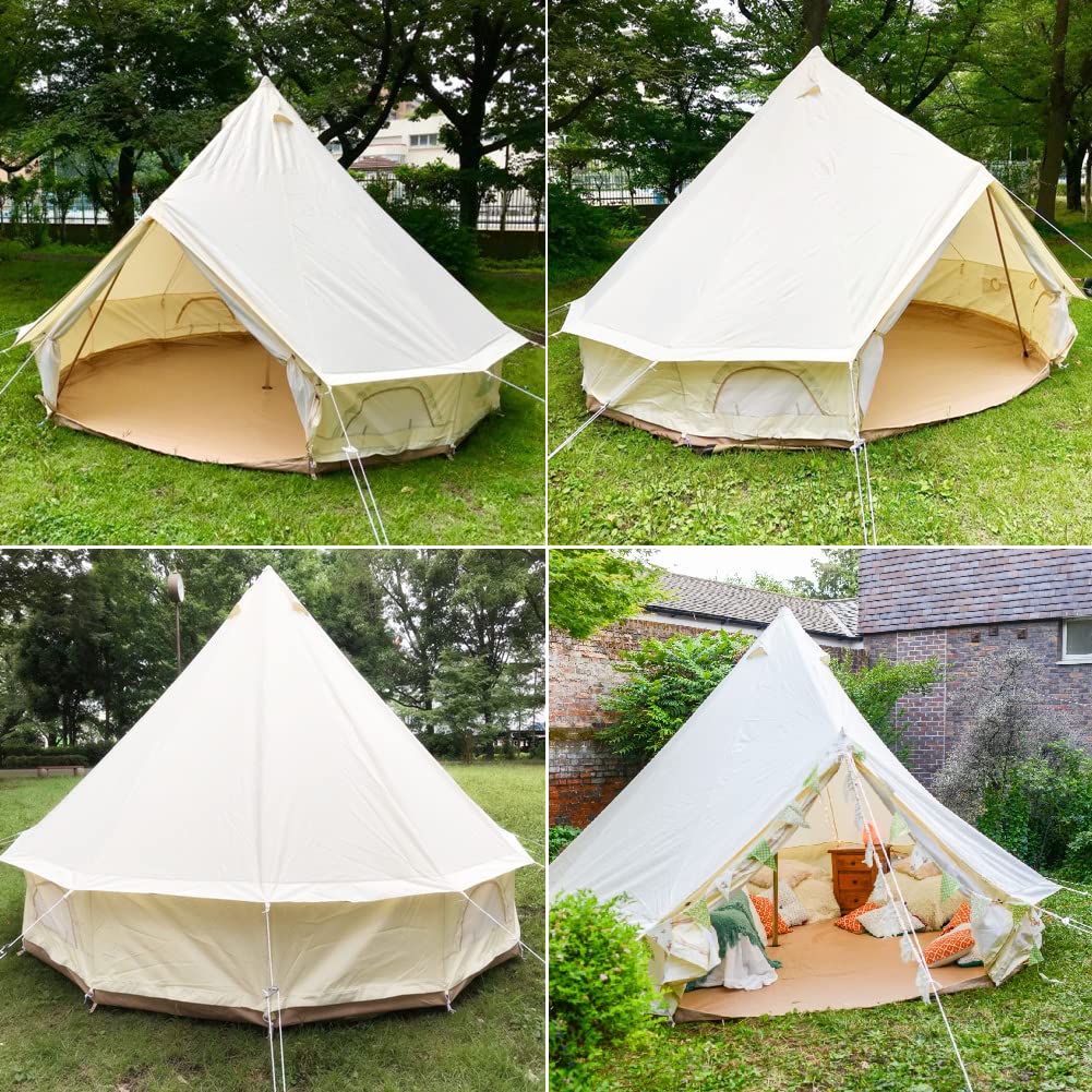 Yourte de villégiature de Glamping de Tente de Cloche d'Oxford 4M 5M 6M imperméable extérieure pour Le Camping Familial
