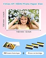 Vista 7 de Compatible con Canon Selphy CP1300 CP1500 Juego de tinta y papel para impresoras fotográficas Canon Selphy CP1200 CP1000 CP910 CP900 CP810 CP760