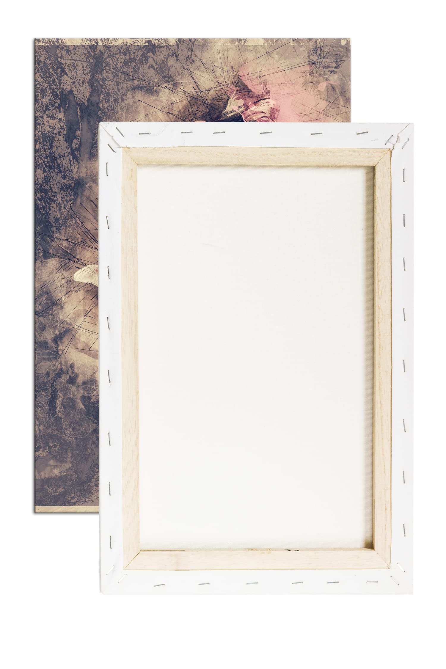 Ilustración de Mujer como Imagen de Lienzo, diseño Enmarcado en Marco de Madera auténtica, impresión Digital Marco, no es un póster o Cartel, 80x60