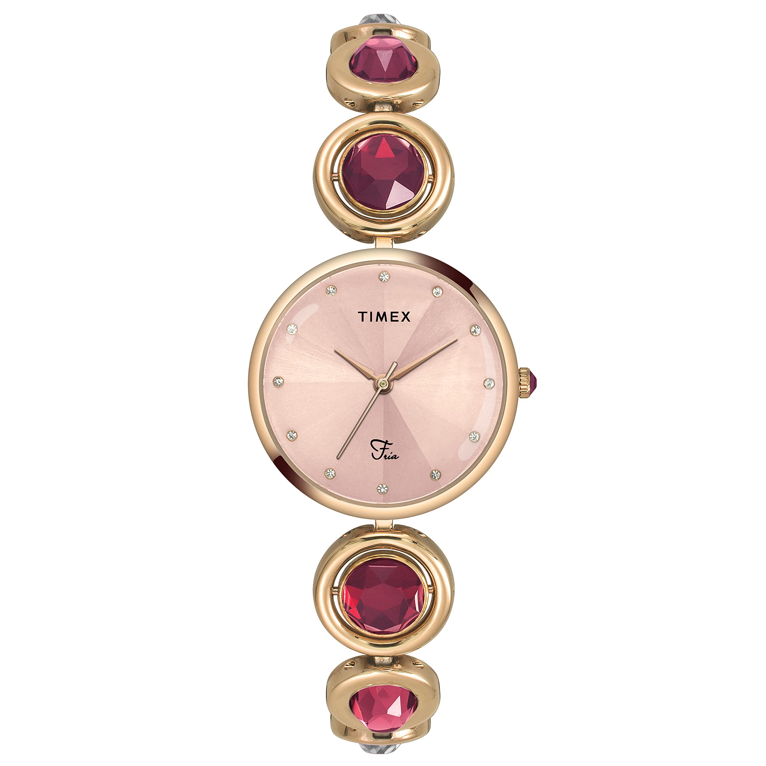 TIMEX Fria Women Pink Round Analog Watch - TWEL16402 (B0BQLYSHB1) Amazon Price History, Amazon Price Tracker