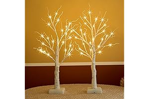 Birch Tree with LED Lights | White Trees for Decoration