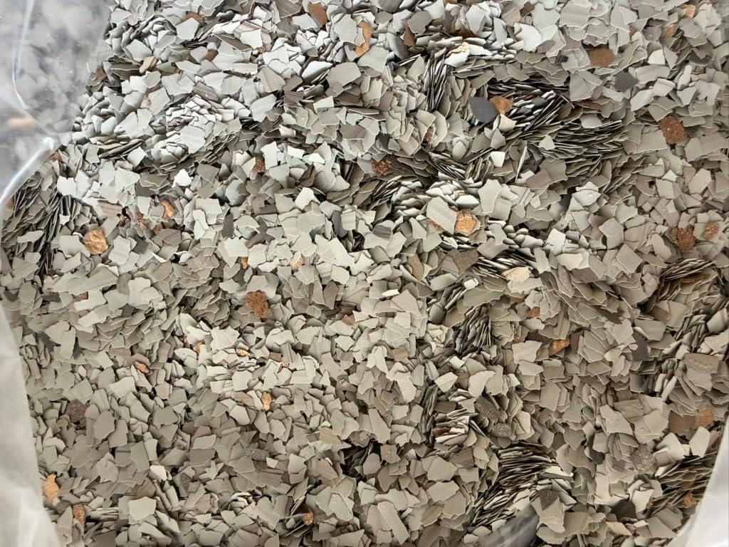 Tenton Tans 5 Lbs of Tans with Copper Chips/Flakes in 1/4 Size Epoxy Garage Floor Coating Paint