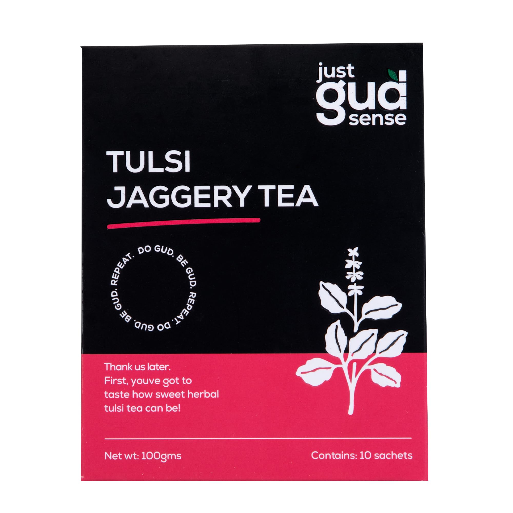 JUST GUD SENSE JAGGERY TULSI TAE PREMIX BOX For Chai Lovers Fresh & Strong Tea Rich Flavour Royal Tea Drinking Experience 100G (Pack of 2) (B0CRBCZ564) Amazon Price History, Amazon Price Tracker