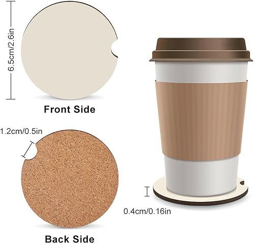 Miniatura 5 de 2 posavasos personalizados para automóvil, soporte para tazas de automóvil, añade tu foto personalizada, texto, accesorios para vehículos, tamaño