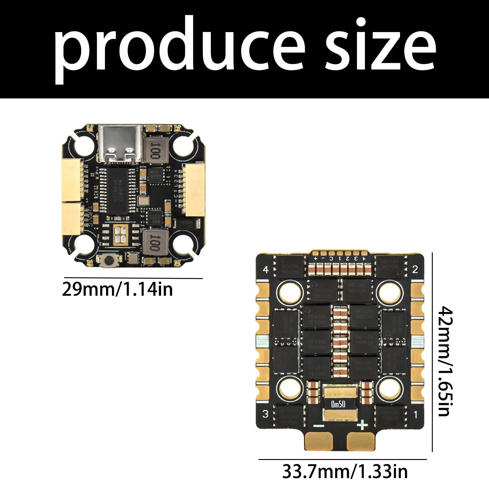 F405 Zintegrowany elektroniczny kontroler prędkości 60 A do wyścigów FPV