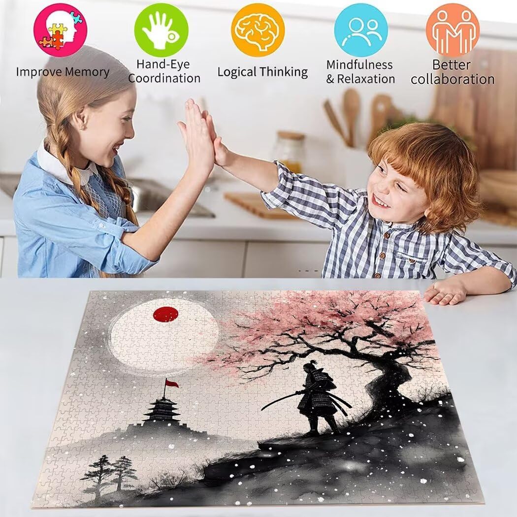 Puzzle 1000 Pièces Adulte Puzzle Japon Puzzles Classiques, 1000 Pièces Jeu éducatif défi Jouet Puzzles Paysage Art DIY Jeu Occasionnel Jouets Cadeau Intéressants Ami De La Famille Approprié S-372