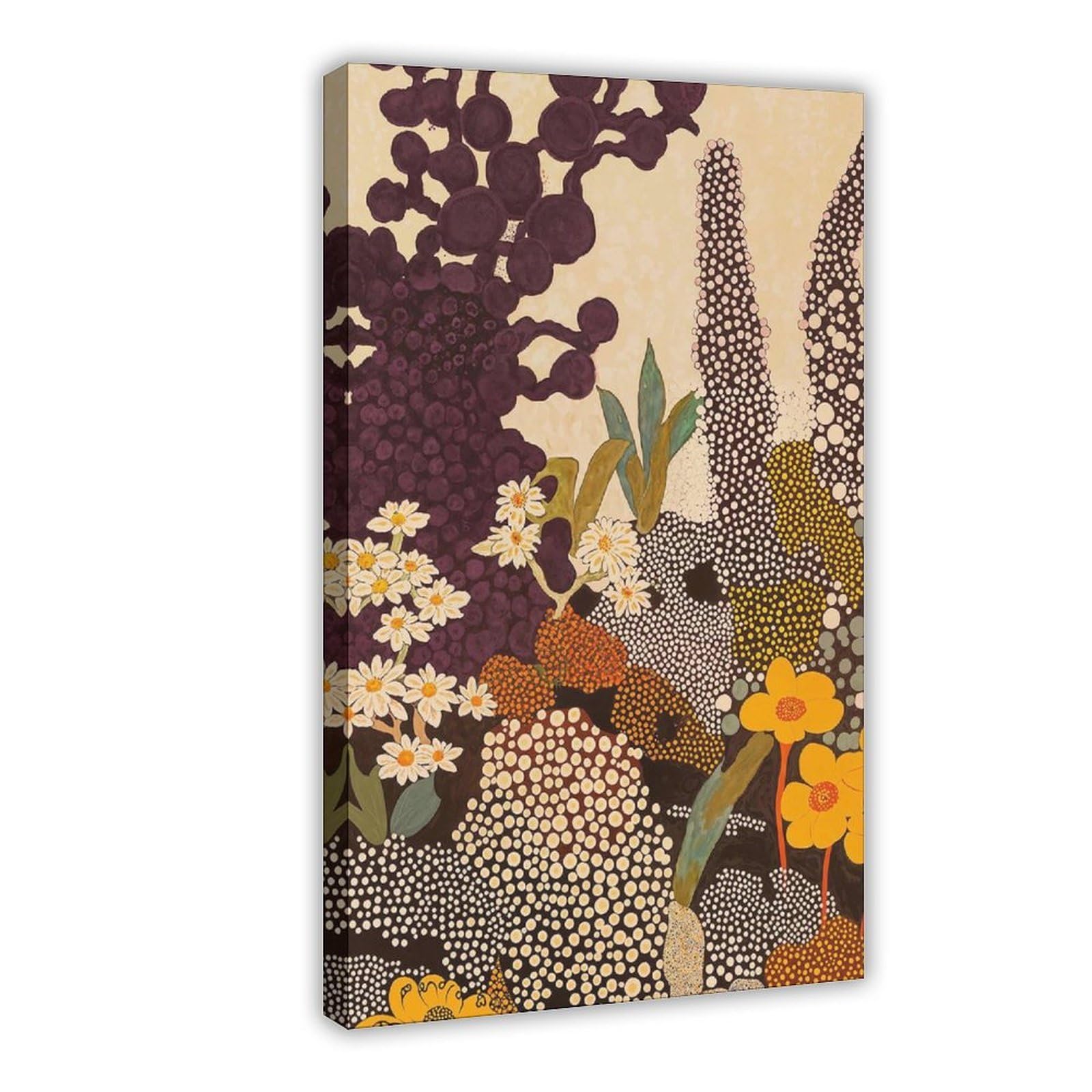 Bareronor Floral Botanical Wildflower Canvas Poster Bedroom Decor Landscape Office Room Decor Gift 8" L X 12" W