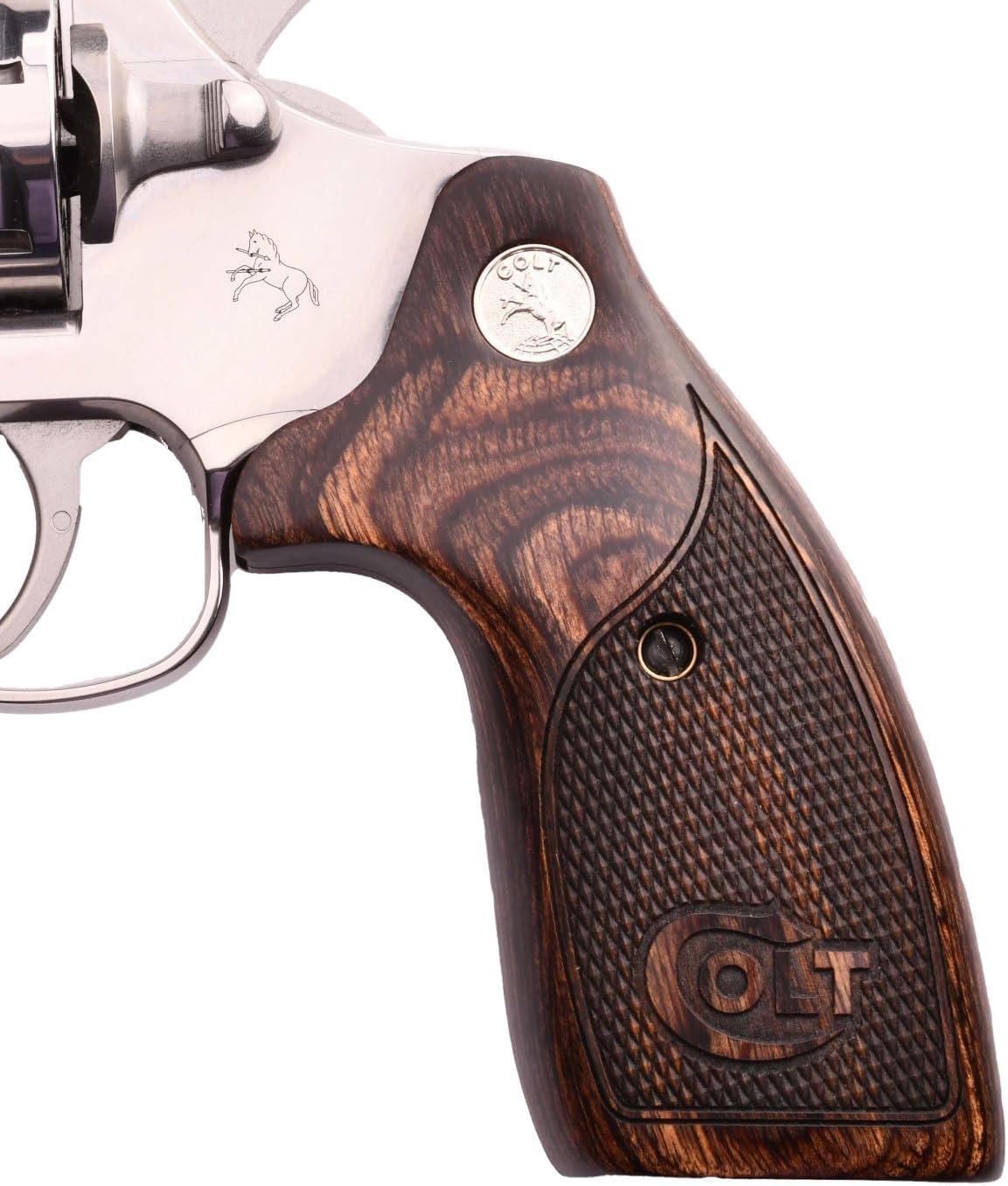 Altamont Colt Cobra, King Cobra, & Viper Target Grips - Real Wood - Designed to Drop-in fit on 2017+ Models - Made in USA