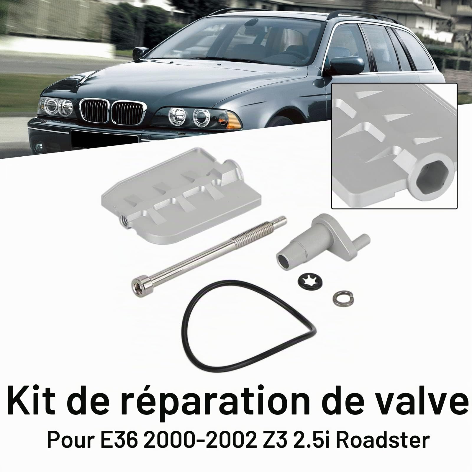Kit de réparation de Valve Rénovation de cliquetis Adapté pour BMW DISA Rénovation M54 2.2 2.5 Aluminium