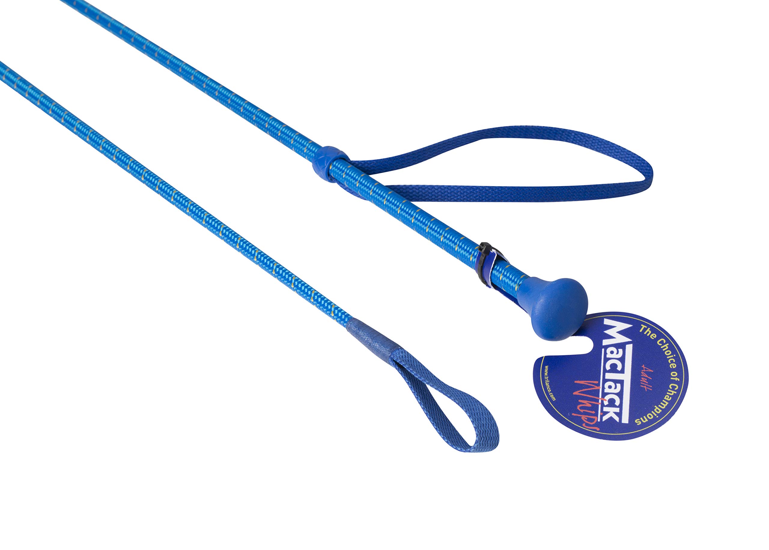 MacTack See Description Royal Blue/Gold Fleck Riding Whip Cw49 24", Regular