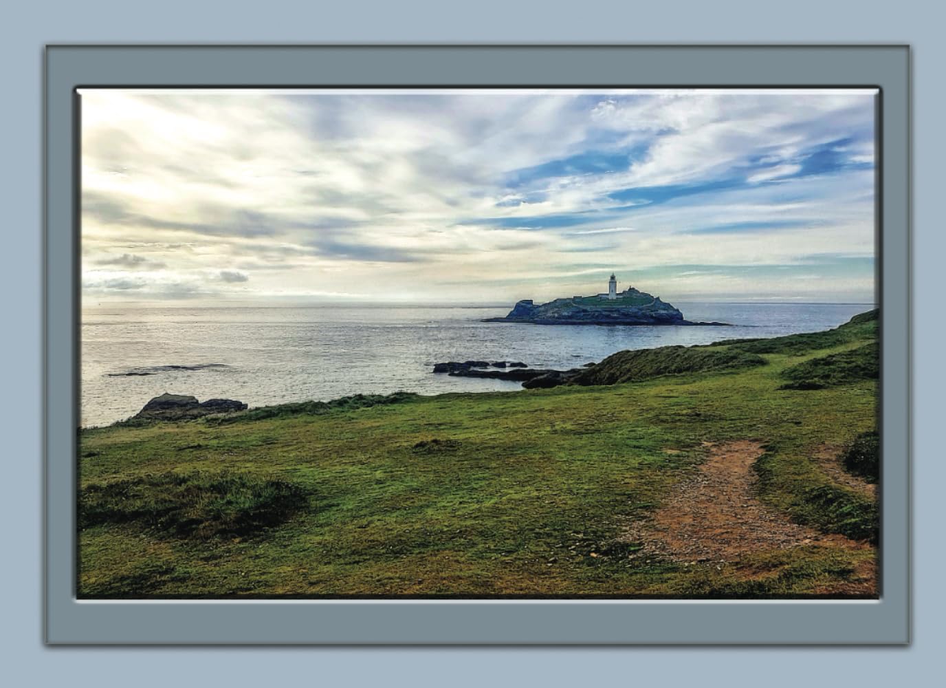 Godrevy Lighthouse, Cornwall Notebook: Gwithian, Cornwall Notebook, Journal, Gift Book (Places and Landscapes Notebooks)