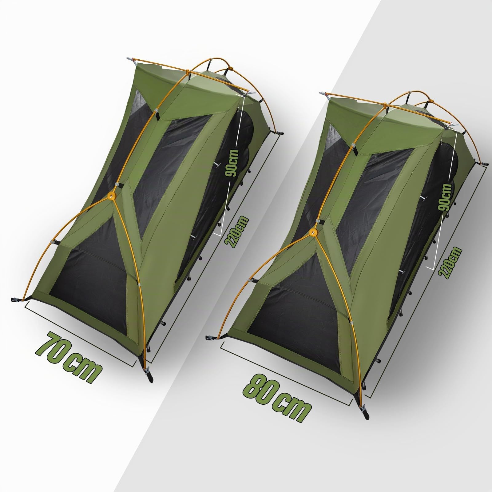 Night Cat Tienda De Campaña Plegable para 1 Persona: con Cama De Campamento Trekking Playa