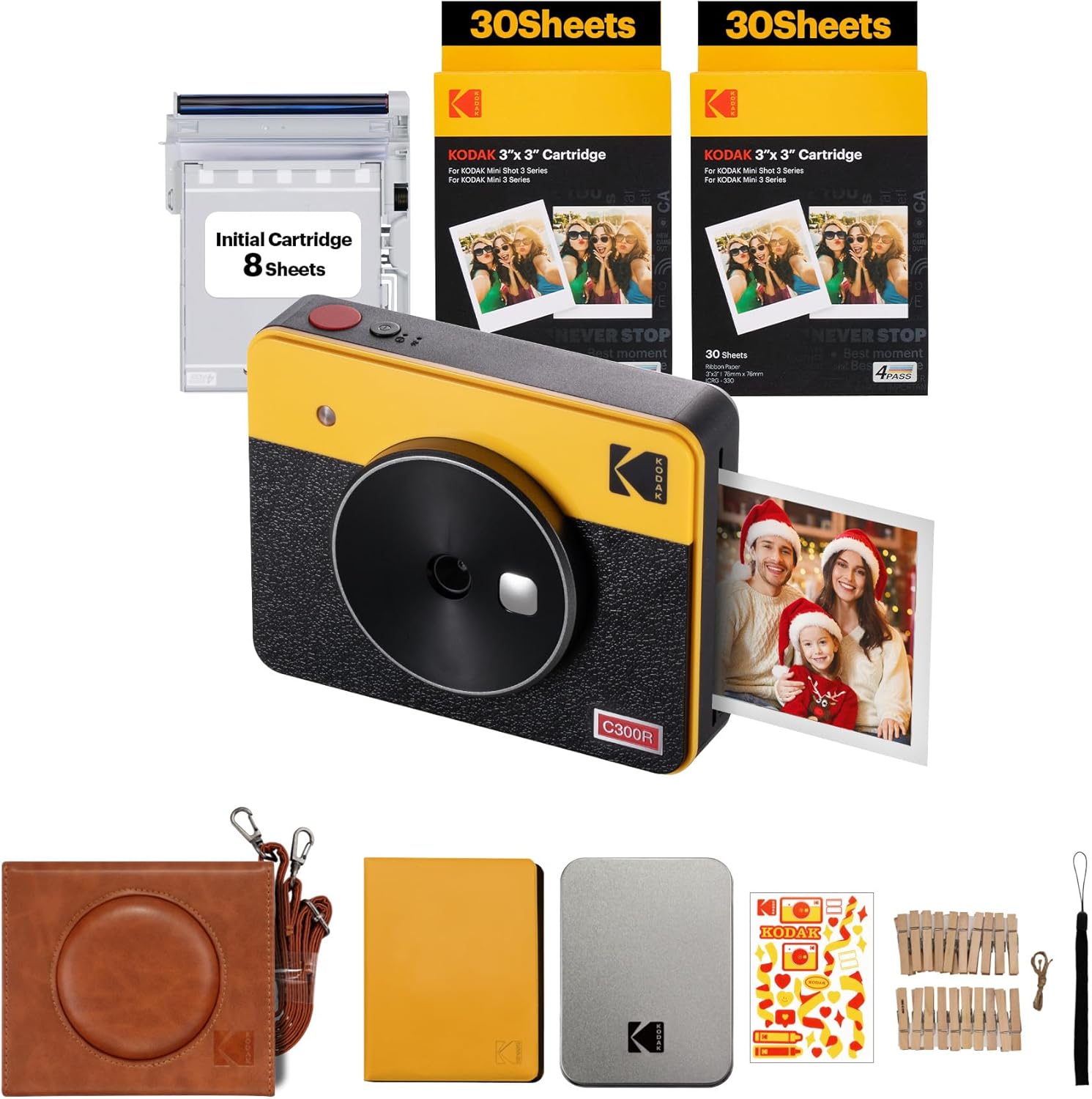 KODAK Mini Shot 3 Retro Instant Camera + Printer