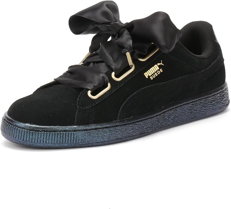 Puma basket heart mens black Clearance