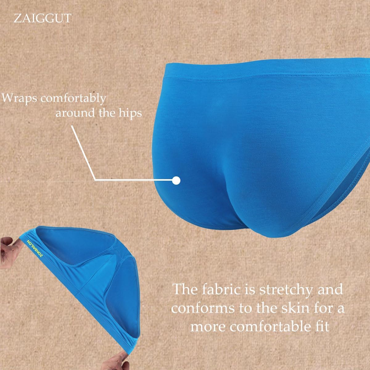 Men's Pouch Underwear Bamboo Viscose Moisture Wicking Briefs - Image 4