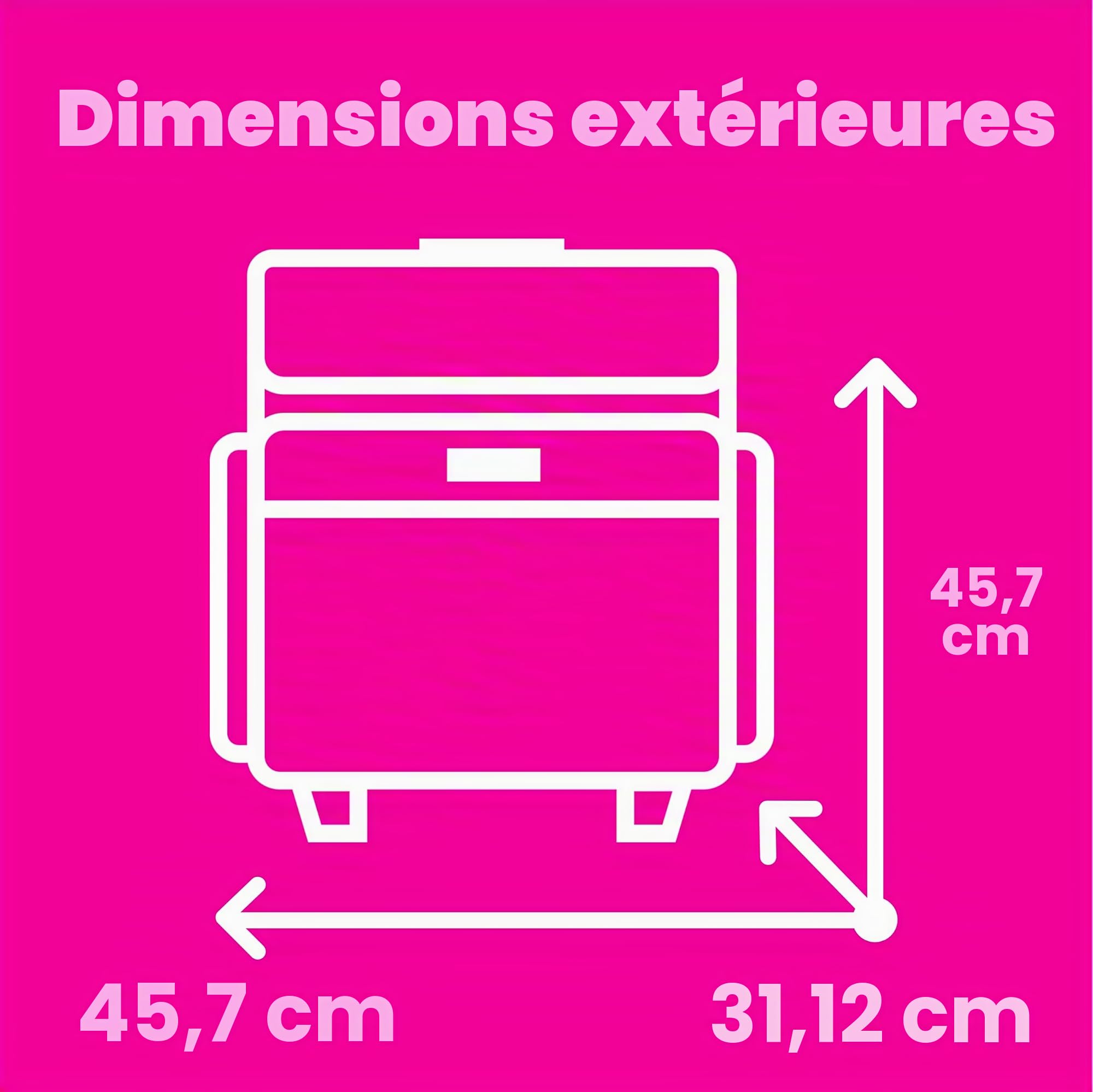 Everything Mary Sac fourre-Tout à roulettes pour Scrapbooking et Art – Organiseur de Voyage pour Papier, Colle, Ruban adhésif