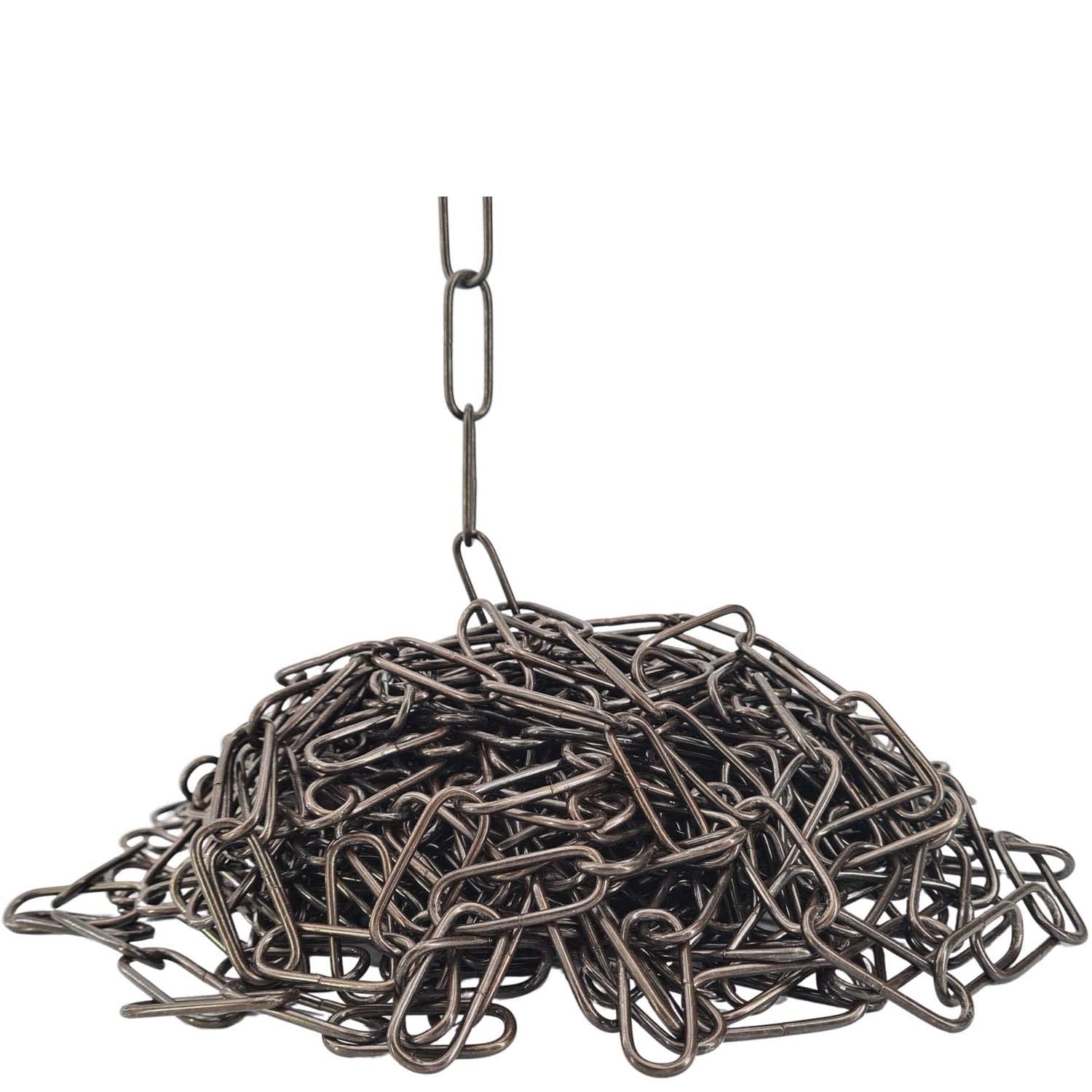 10m Eisenkette ø 2,8mm Fumé Brüniert Glatt Zierkette Rundstahlkette Rundgliederkette Ringkette