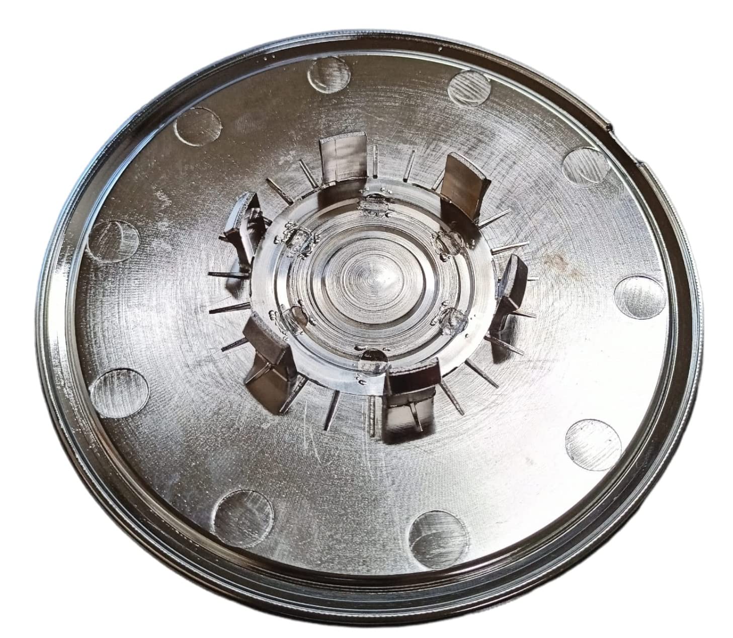 Set 4 Tappi Coprimozzo Copri Mozzo Scorpione Compatibile per Abarth Fiat 500 595 695 Coppa Coppone Borchie Compatibili per Cerchi in Lega Originali Fiat, Argento,Rosso, 135 mm
