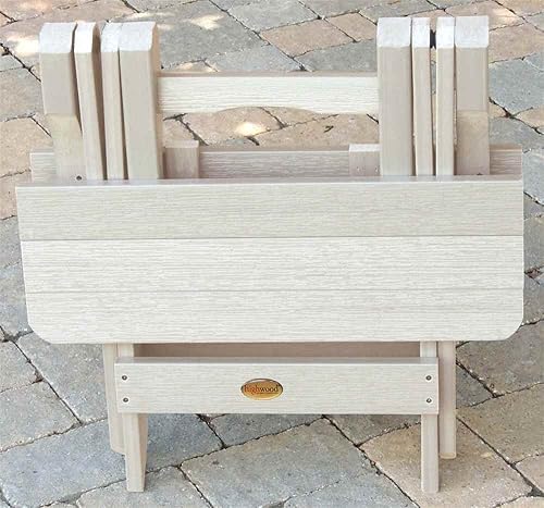 Miniatura 4 de highwood AD-TBS1-WAE Adirondack - Mesa auxiliar plegable Whitewash