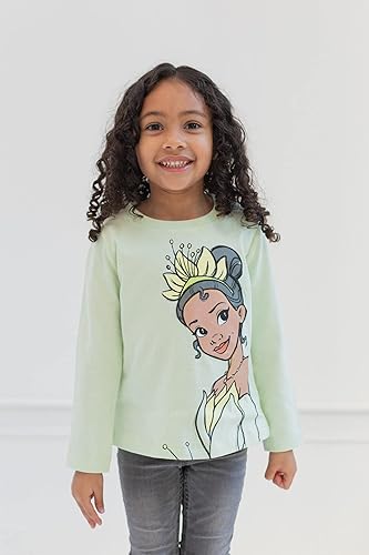Miniatura 4 de Disney Princesa Ariel Cenicienta Tiana Belle Jasmine Moana, paquete de 3 camisetas de niño a niño grande