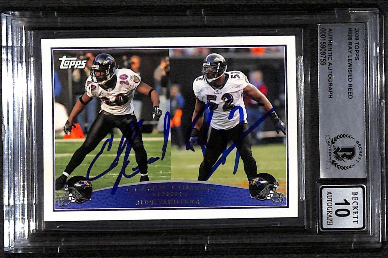 autographed rare football cards 1/1 Card from Topps Sapphire and HOF Signs Rodney Thomas Football Card Autographed