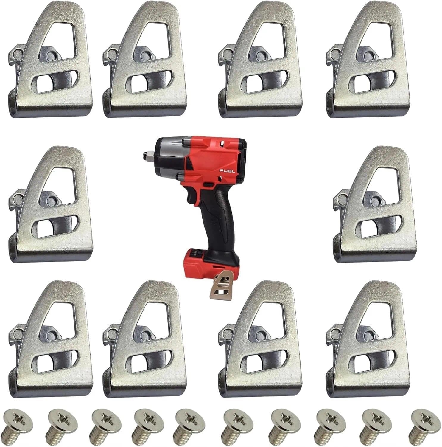 10-Pack 42-70-2653 Stainless Steel Belt Clip/Hook Replacement, Compatible with 2604-20 2604-22 2604-22CT 2797-22 Impact Drill Driver