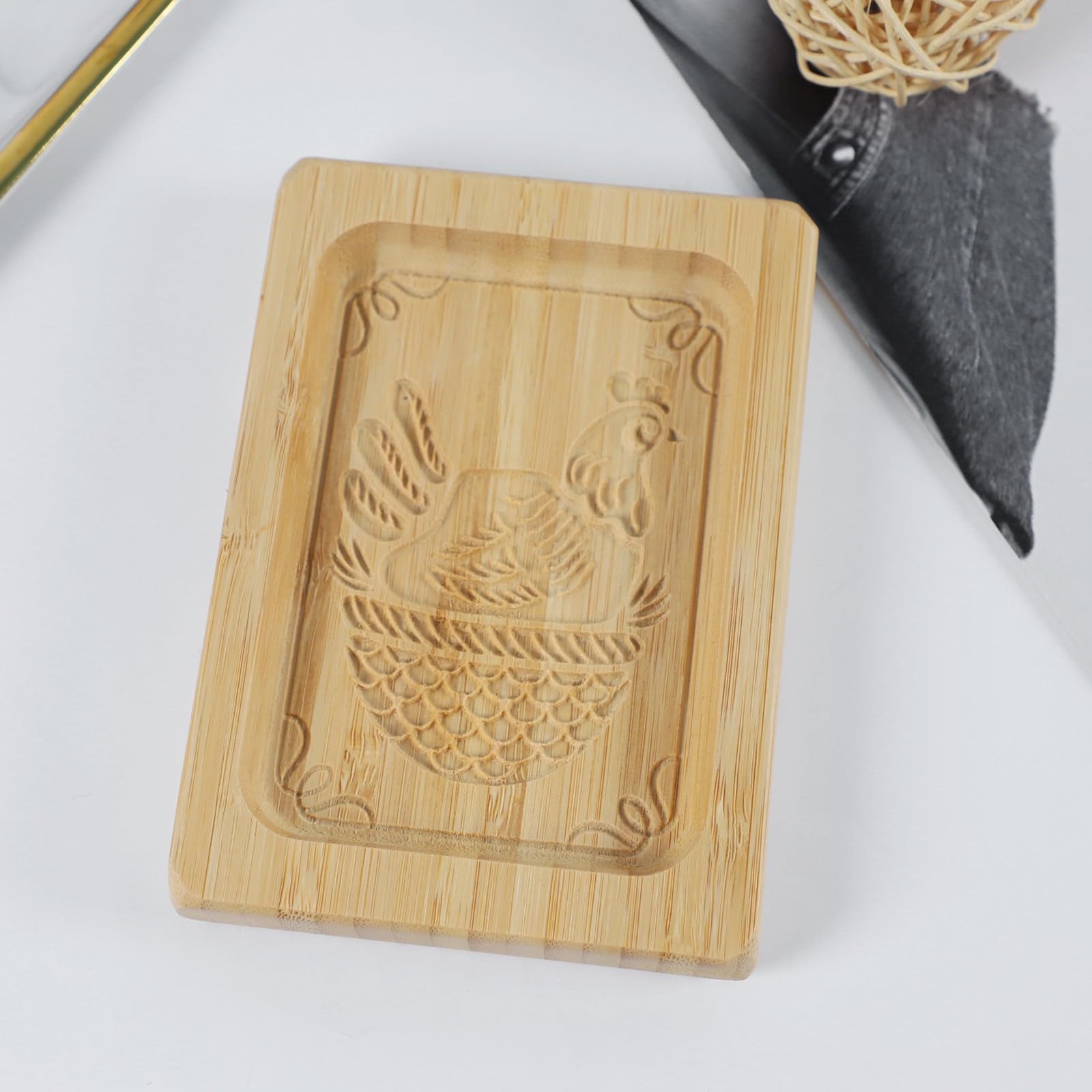 Keksausstecher, Keksformen aus Holz, Kekse, Haustier-Snackform, Push-Typ-Keks, 3D-Tierbild-Design, Keksform, geeignet for Backen