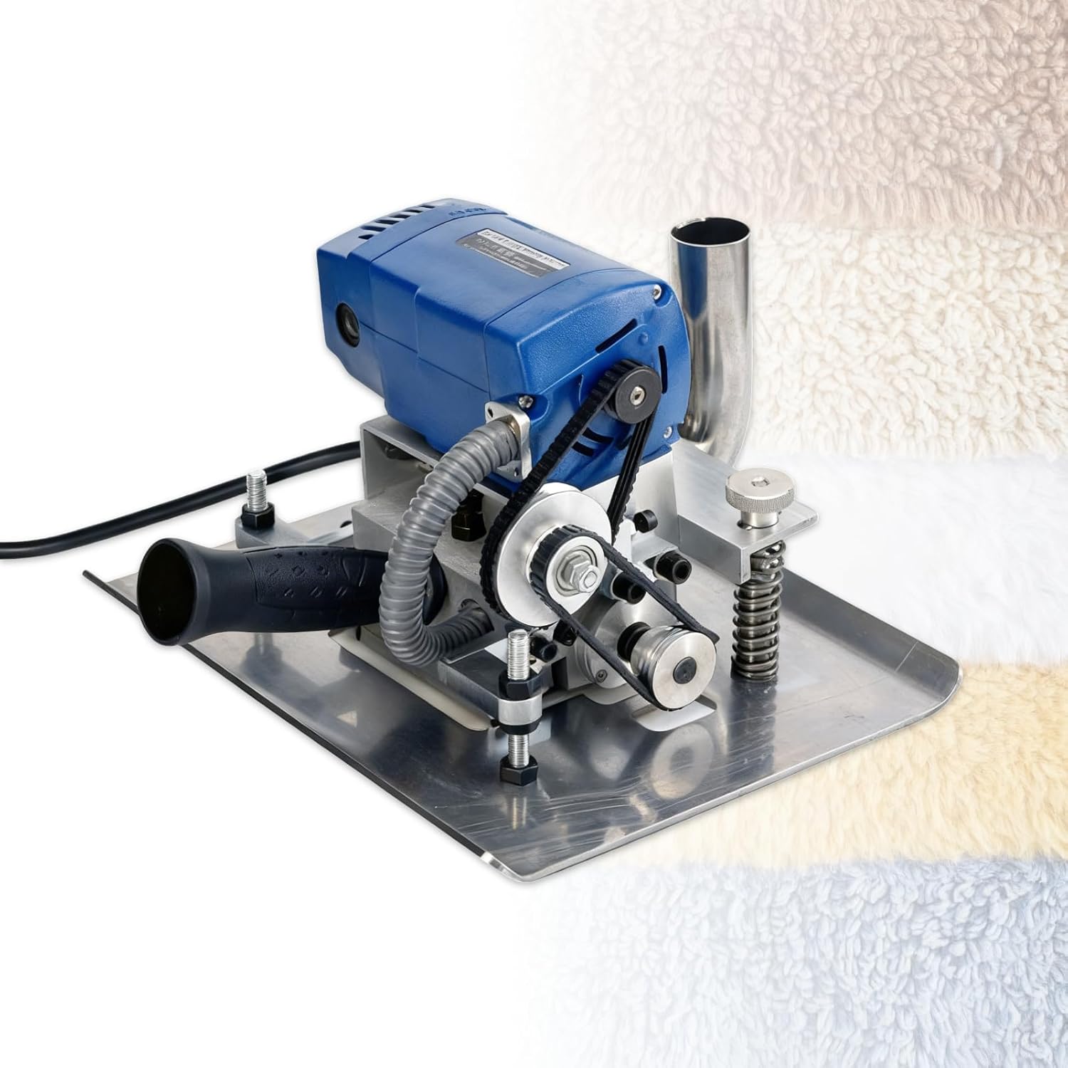 Portable Carpet Shearing Machine with 3-inch Blades, Adjustable Depth, high-Speed Steel Carpet tufting Shears. 220V