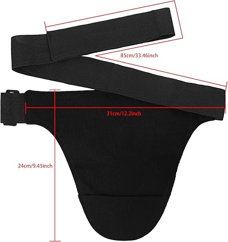 Vista 7 de Funda para bolsa de ostomía, cinturón de ostomía ajustable para hombres y mujeres, ligera, transpirable, soporte para bolsa de ileostomía