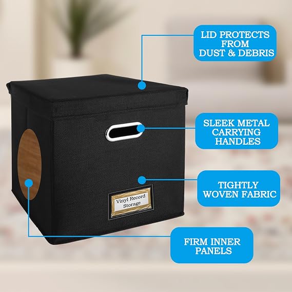 ASelected Vinyl Record Storage Box 33X33X33cm Storage Boxes