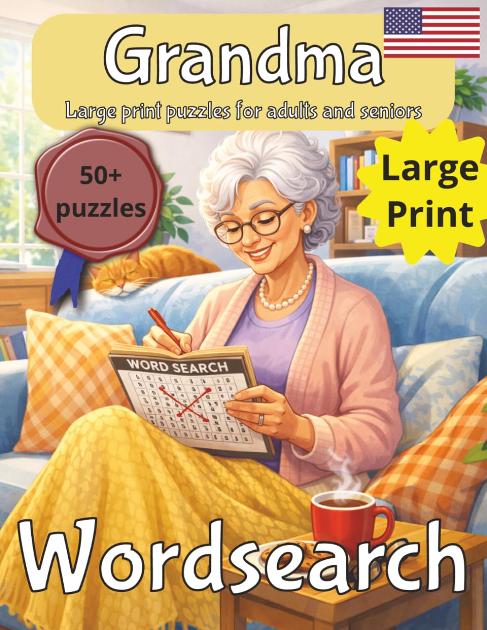 Grandma Wordsearch Puzzle Book: Grandma Birthday Gift | Gifts for Women | Present for nana | Grandma Gift | Grandma Puzzle| Grandma Wordsearch