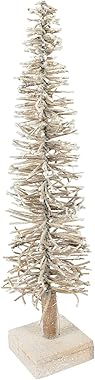 Villa d'Este Home Tivoli Glam Christmas - Árbol de Navidad de 60 cm con 20 LED, Color Dorado, Medidas P. 11 x h