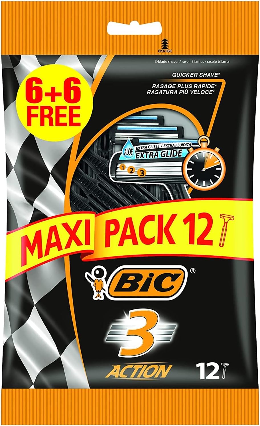 Pick Shaver 3 Blade Action 8 + 4 Bean Action3