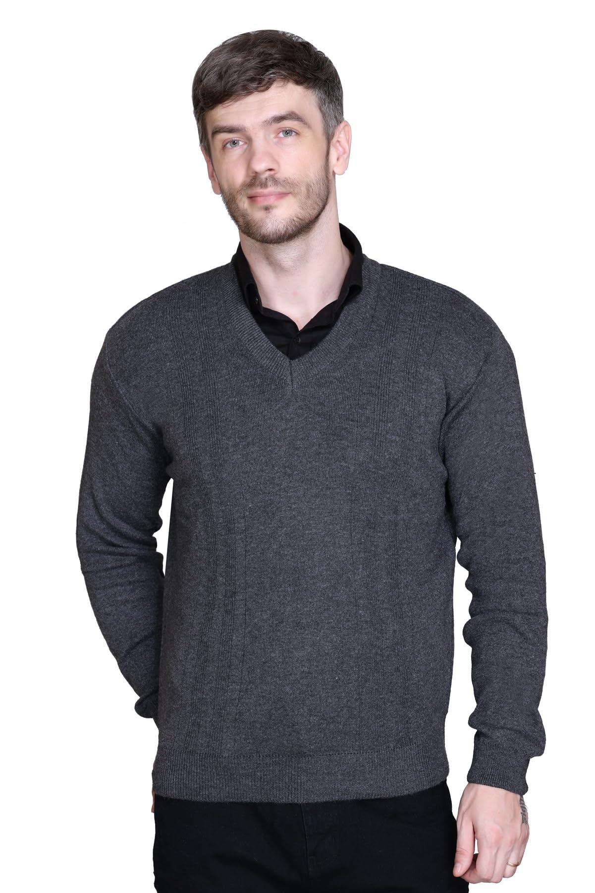 venatoria V Neck Wool Fullsleeve Pullover Sweaters for Men Winter-picture-30